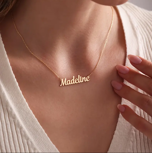 PG01 - 18K Gold Plated Name Necklace