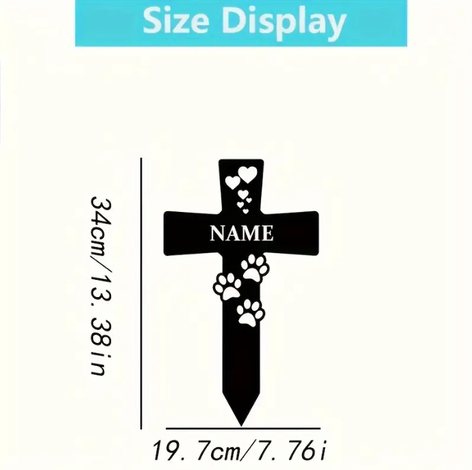 PG10 - Personalized Pet Memorial Cross