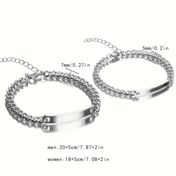 PG22 - Couples Personalized Bracelets