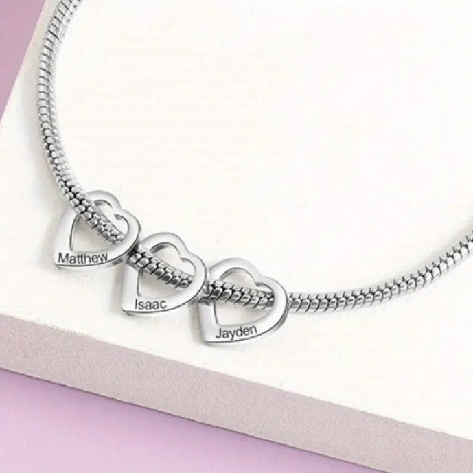 PG23 - Personalized Hearts Bracelet/Anklet