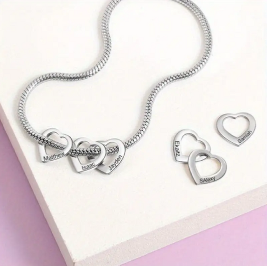 PG23 - Personalized Hearts Bracelet/Anklet