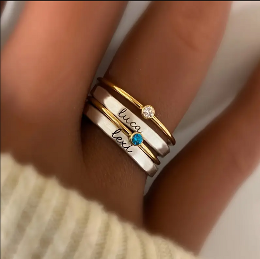 PG25 - Personalized Birthstone Ring