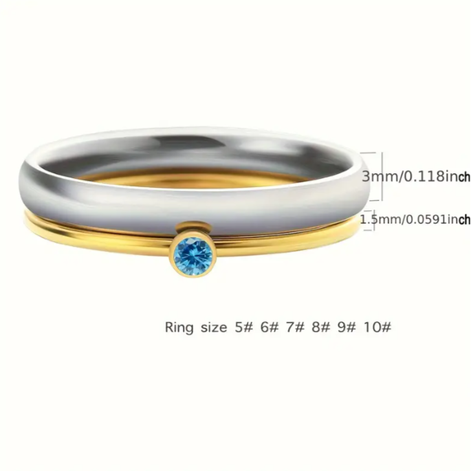 PG25 - Personalized Birthstone Ring