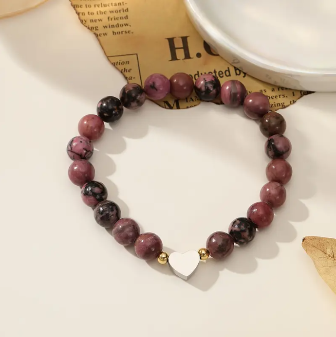 PG26 - Personalized Boho Vintage Style Stretch Bracelet